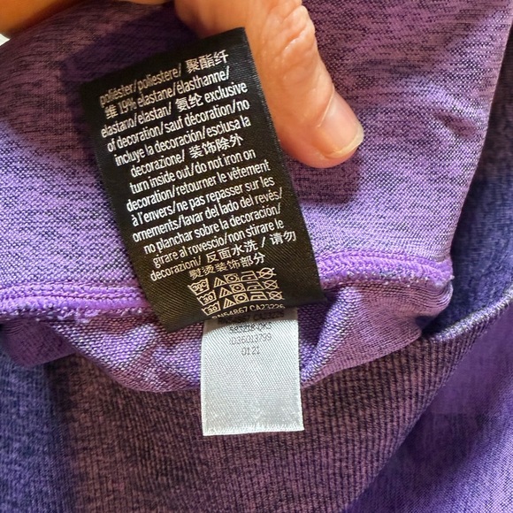 PINK Victoria's Secret Lavender Mesh Leggings 1510 - Picture 7 of 7